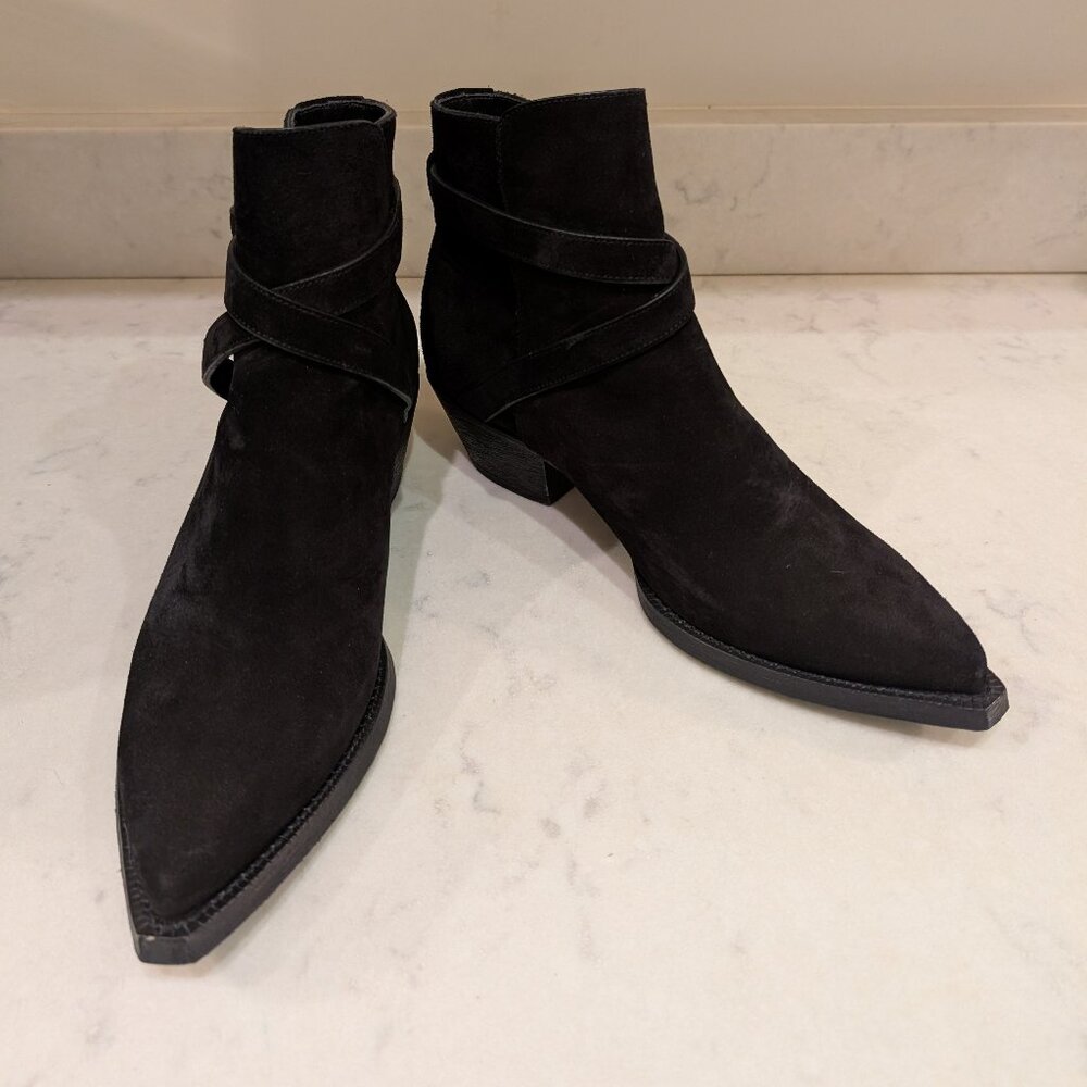 Saint Laurent Suede Jodhpur Buckle Boot Size 9 (EU 42)